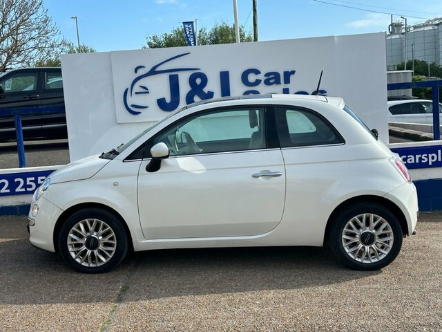 Fiat 500 1.2 Lounge Hatchback Euro 6 S S PK64EJY White #3