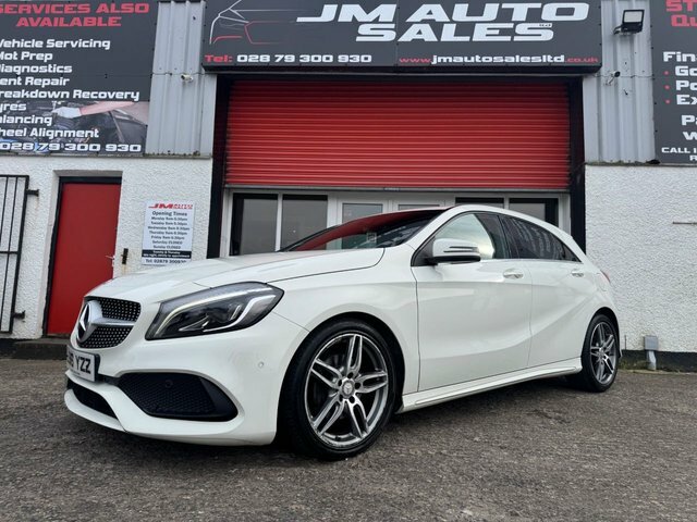 Mercedes-Benz A Class 1.5 A180d Amg Line Premium Hatchback LS16YZZ White #2