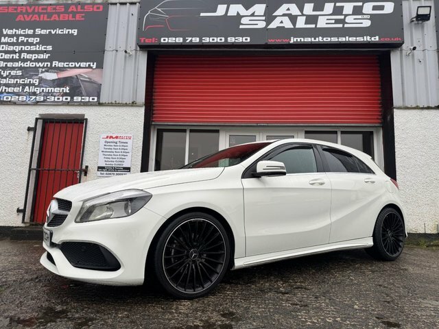 Mercedes-Benz A Class 1.5 A180d Amg Line Hatchback 7G-dct Eur YA67ZGV White #2