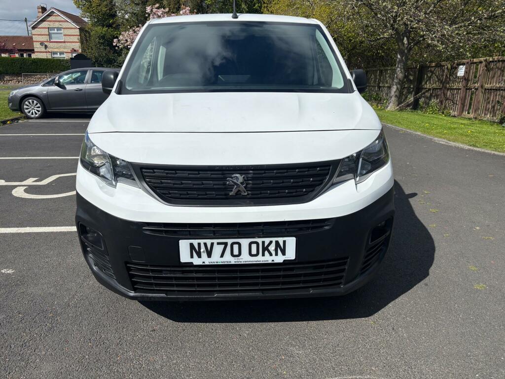 Peugeot Partner 1.5 Bluehdi 1000 Professional Standard Panel Van S NV70OKN White #2