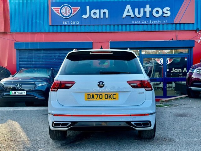 Volkswagen Tiguan 2021 2.0 Tdi R-line Dsg 4Motion Euro 6 Ss DA70OKC White #5