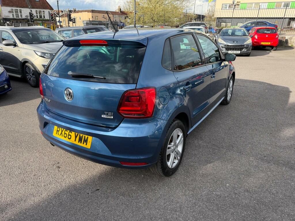 Volkswagen Polo Hatchback 1.2 Tsi Bluemotion Tech Match Euro 6 S RX66YWM Blue #3