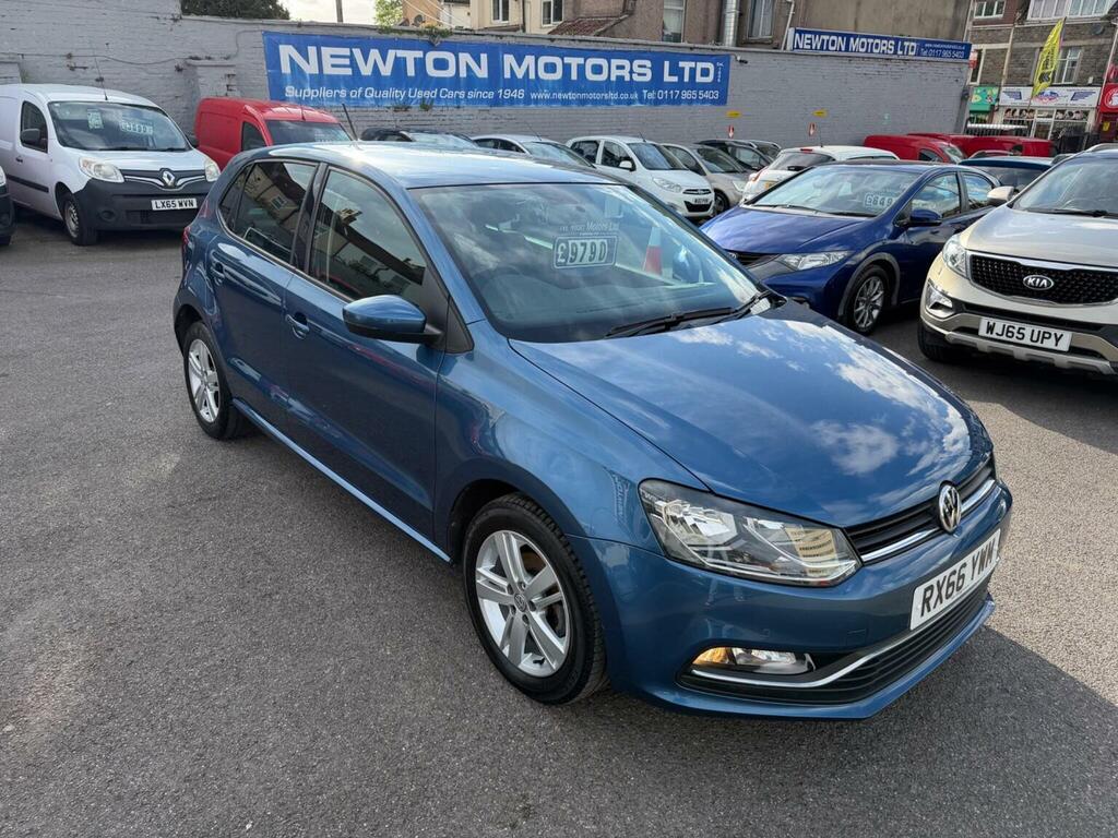 Volkswagen Polo Hatchback 1.2 Tsi Bluemotion Tech Match Euro 6 S RX66YWM Blue
