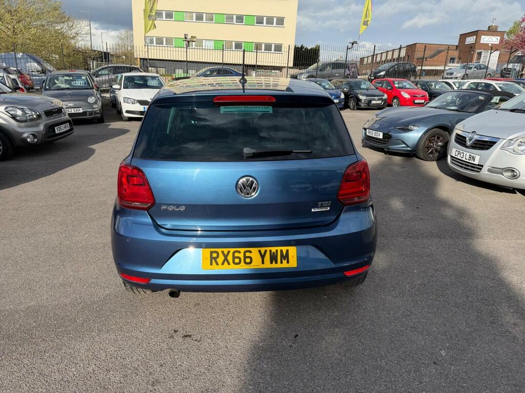 Volkswagen Polo Hatchback 1.2 Tsi Bluemotion Tech Match Euro 6 S RX66YWM Blue #4