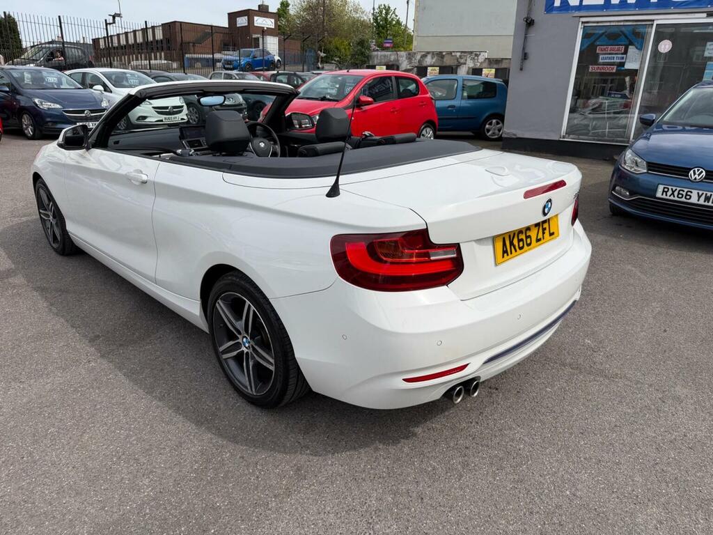 BMW 2 Series Convertible 2.0 220I Sport Euro 6 Ss 2016 White #5