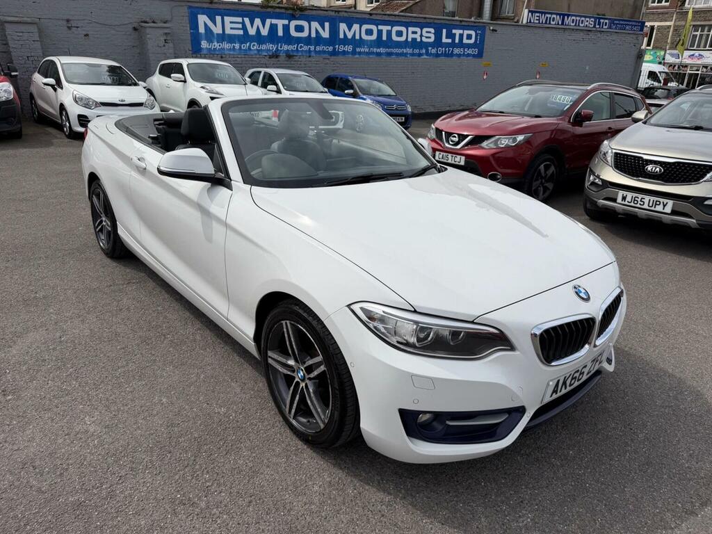 BMW 2 Series Convertible 2.0 220I Sport Euro 6 Ss 2016 White