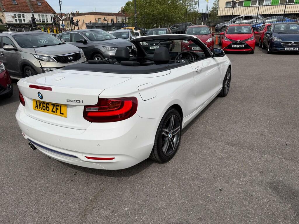 BMW 2 Series Convertible 2.0 220I Sport Euro 6 Ss 2016 White #3