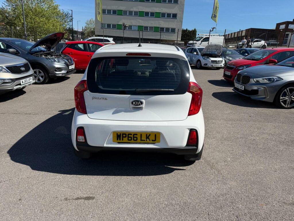 Kia Picanto Hatchback 1.0 1 Air Euro 6 201766 WP66LKJ White #4