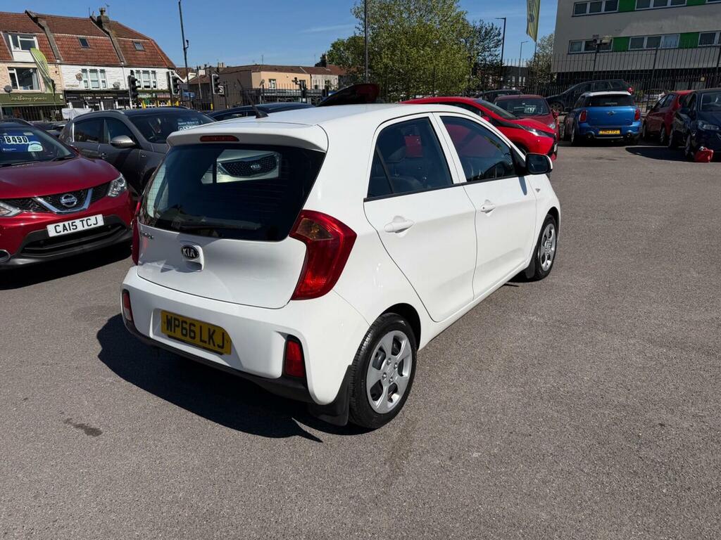 Kia Picanto Hatchback 1.0 1 Air Euro 6 201766 WP66LKJ White #3