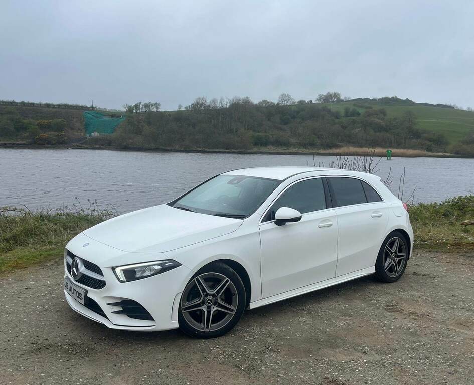 Mercedes-Benz A Class A180d Amg Line GK68FHX White #2