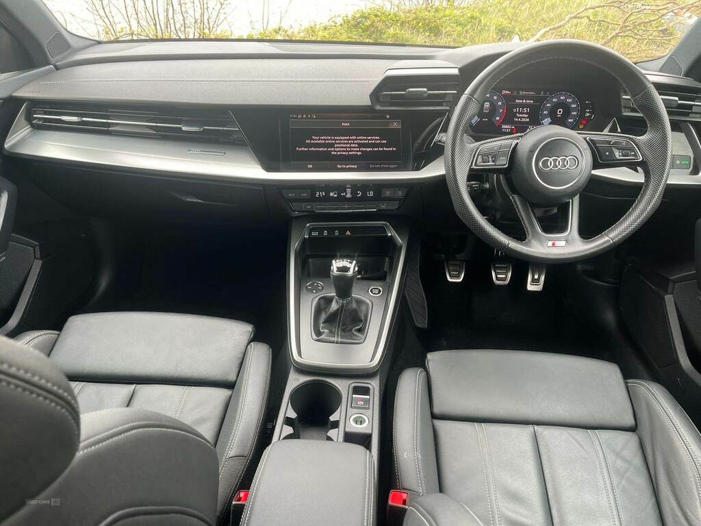 Audi A3 30 Tfsi S Line MK72EZS Black #6