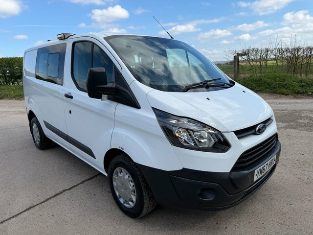 Ford Transit Custom 2018 2.0 Tdci 310 6 Seater Crew Cab L1 H1 YM67HRU White #4