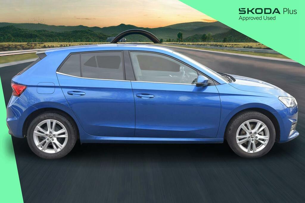 Skoda Fabia 1.0 Tsi Se L Hatchback Dsg DE74OND Blue #4