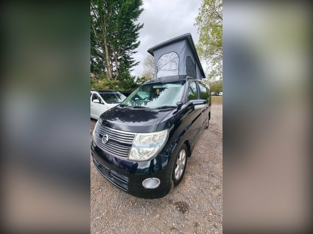Nissan Elgrand Pop Top 4 Berth New Camper Comversion Black #2