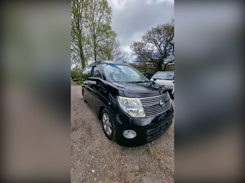 Nissan Elgrand Pop Top 4 Berth New Camper Conversion Black #2