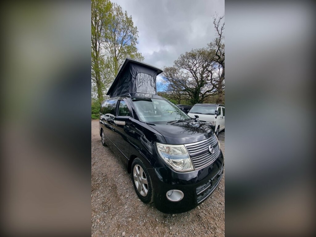 Nissan Elgrand Pop Top 4 Berth New Camper Conversion Black