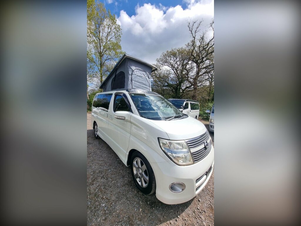 Nissan Elgrand Pop Top 4 Berth New Camper Conversion White