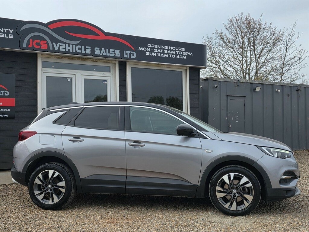 Vauxhall Grandland X 1.2 Turbo Sport Nav Euro 6 Ss GM19EGX Grey #3