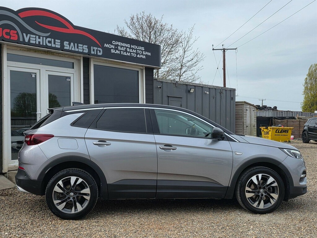 Vauxhall Grandland X 1.2 Turbo Sport Nav Euro 6 Ss GM19EGX Grey #4