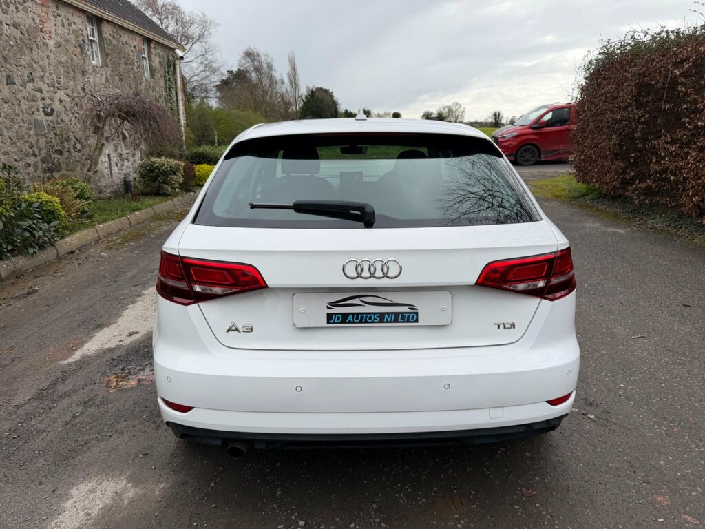 Audi A3 1.6 Tdi Se Technik Sportback Euro 6 Ss VX66XLN White #5