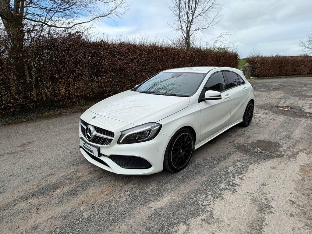Mercedes-Benz A Class 1.5 A180d Amg Line Premium Euro 6 Ss YJ18VJK White #3