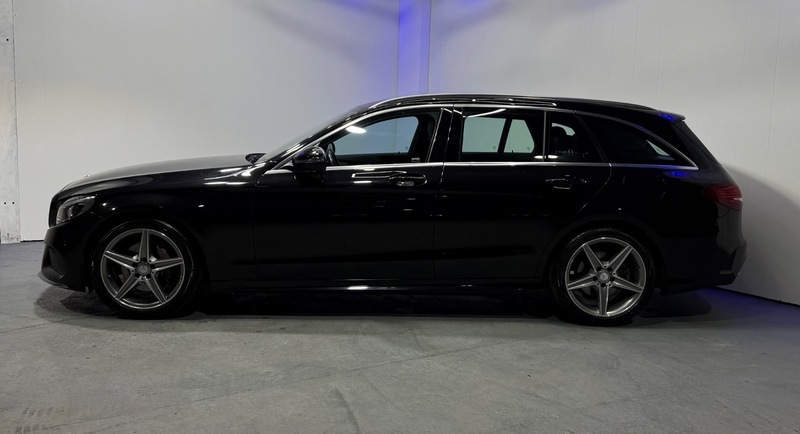 Mercedes-Benz C Class C220 D Amg Line KP17THV Black #4