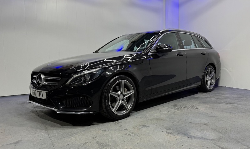 Mercedes-Benz C Class C220 D Amg Line KP17THV Black #3