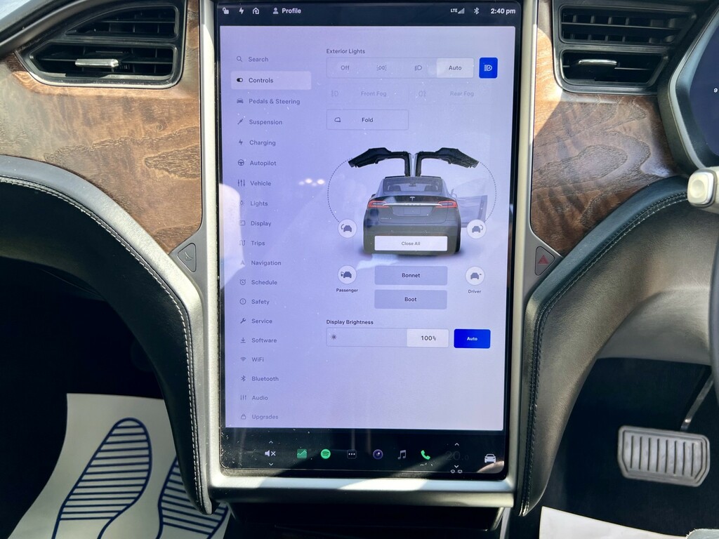 Tesla Model X Suv Blue #22