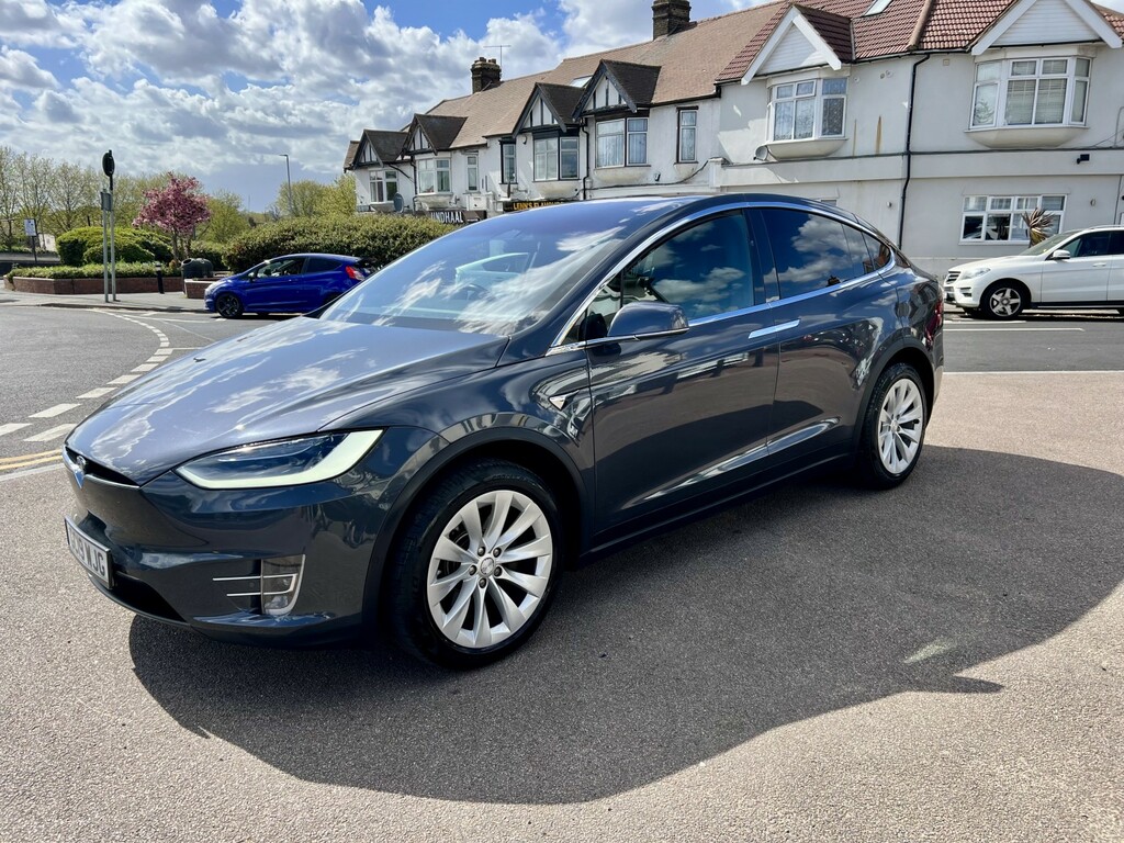 Tesla Model X Suv Blue #11
