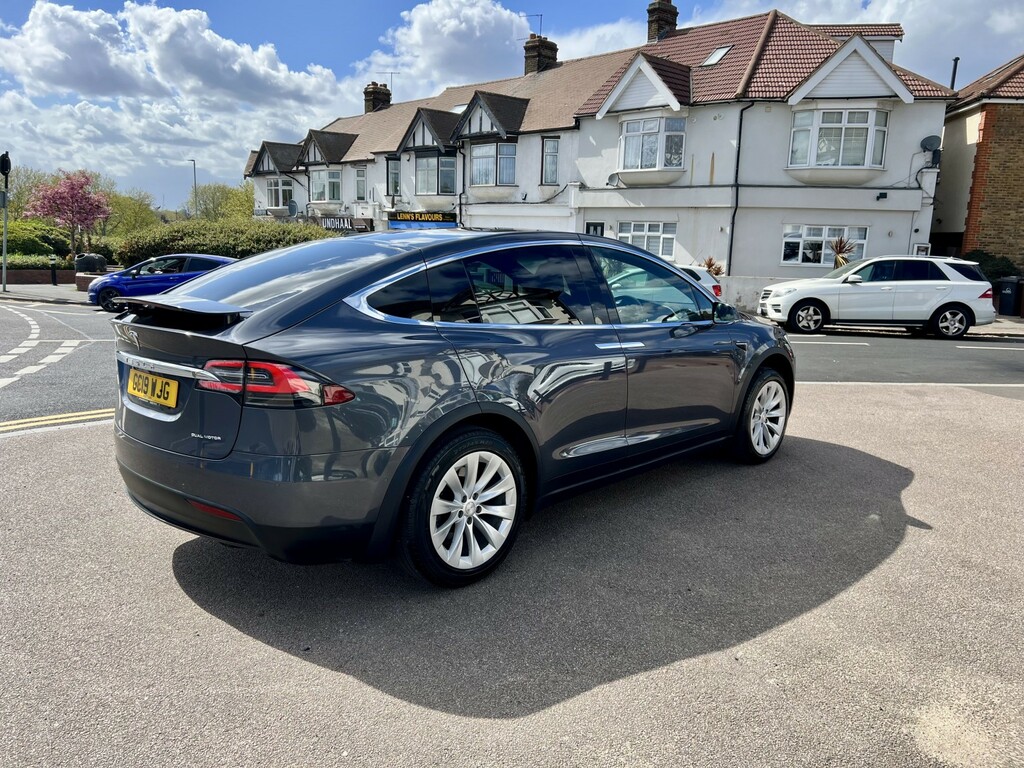 Tesla Model X Suv Blue #9