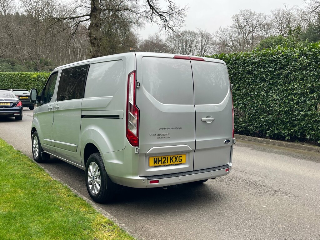 Ford Transit Custom 2.0 320 Ecoblue Limited Crew Van Double Cab Di MH21KXG Silver #3
