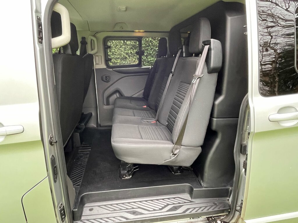 Ford Transit Custom 2.0 320 Ecoblue Limited Crew Van Double Cab Di MH21KXG Silver #5