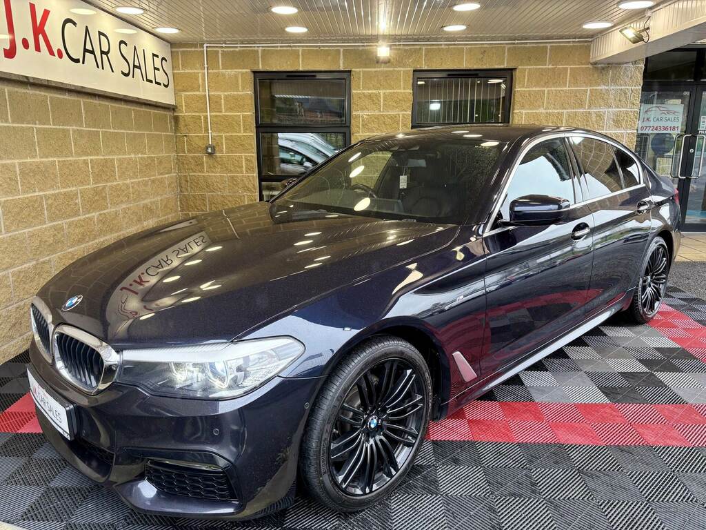 BMW 5 Series 520D Xdrive M Sport YD17GHF Black #4
