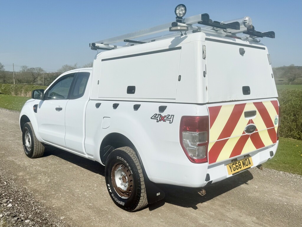 Ford Ranger 2.2 Tdci XL Super Cab Utility Spec Pick Up 2018 White #4
