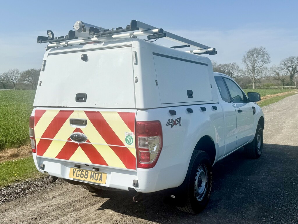 Ford Ranger 2.2 Tdci XL Super Cab Utility Spec Pick Up 2018 White #5