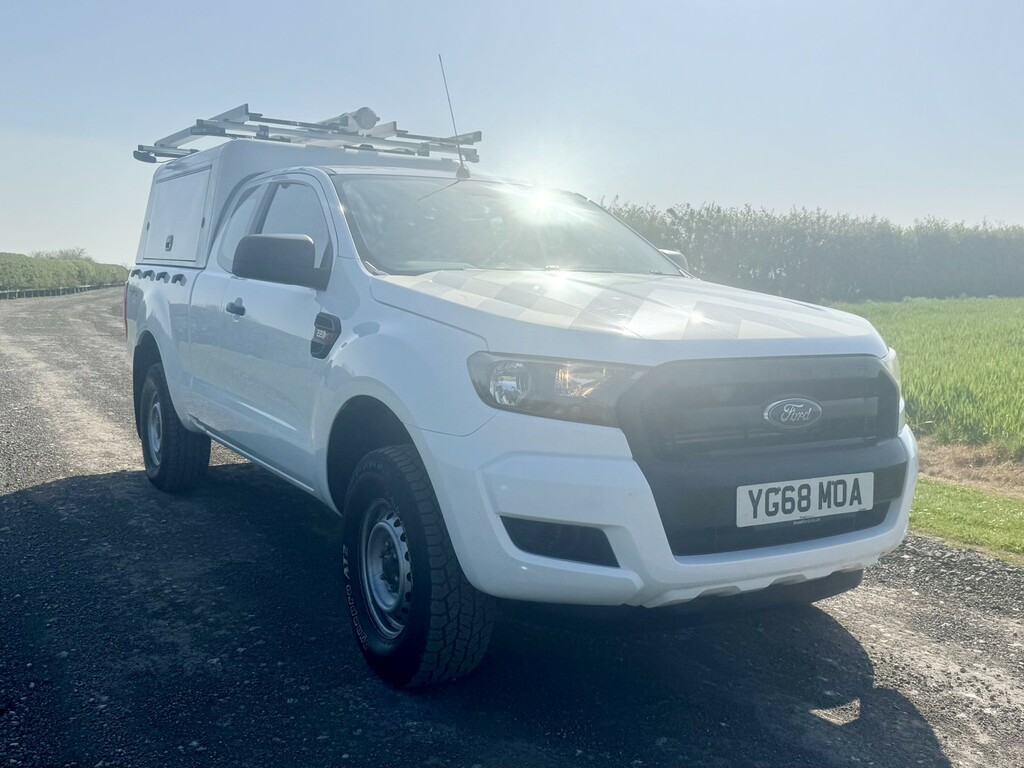Ford Ranger 2.2 Tdci XL Super Cab Utility Spec Pick Up 2018 White #3