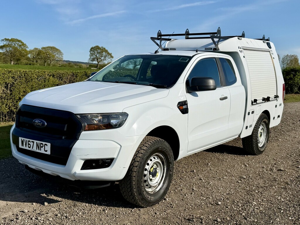 Ford Ranger 2.2 Tdci XL Utility Spec Super Cab 2017 WV67NPC White #2