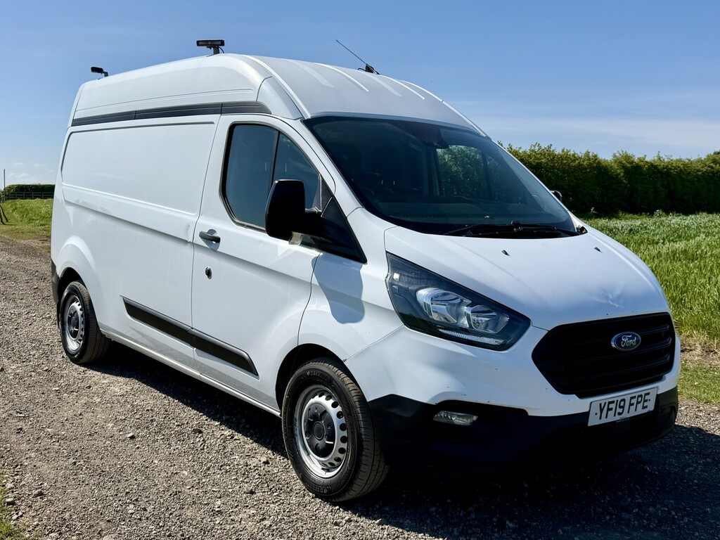 Ford Transit Custom 2.0 320 L2 H2 High Top Workshop Van 2019 YF19FPE White #2