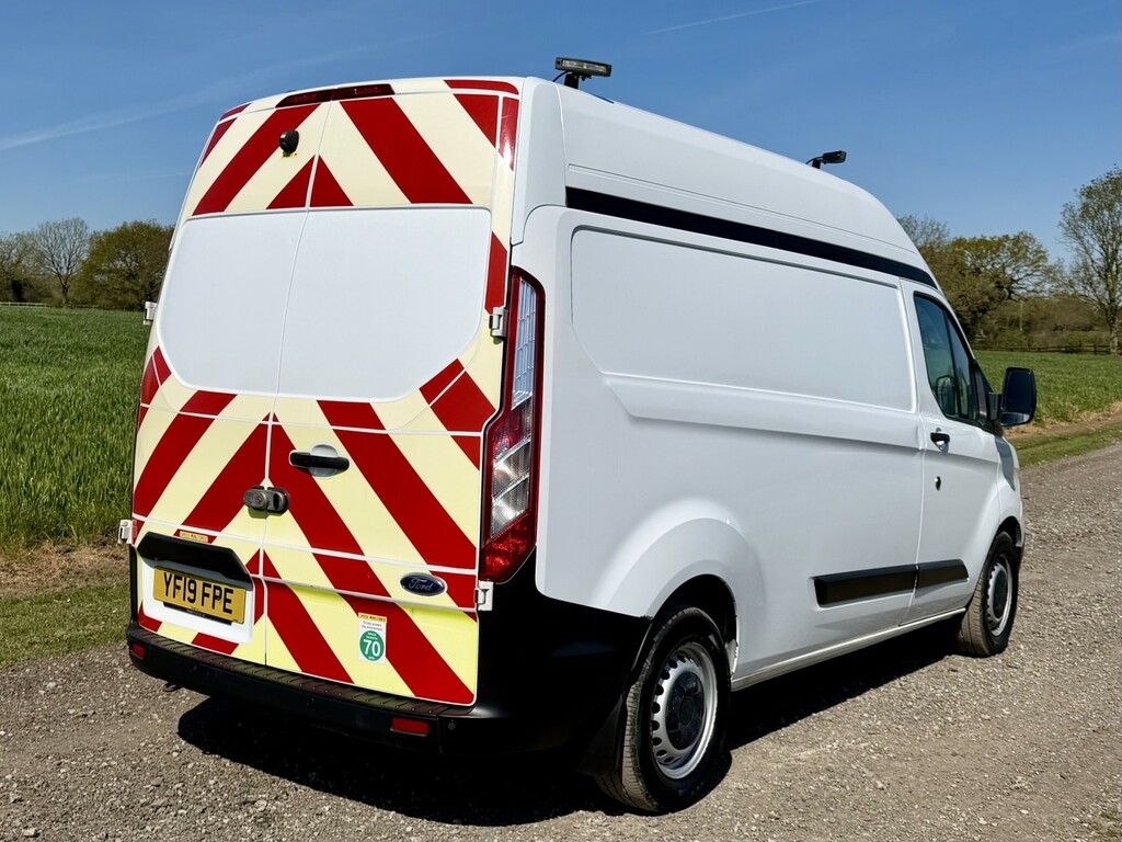 Ford Transit Custom 2.0 320 L2 H2 High Top Workshop Van 2019 YF19FPE White #4