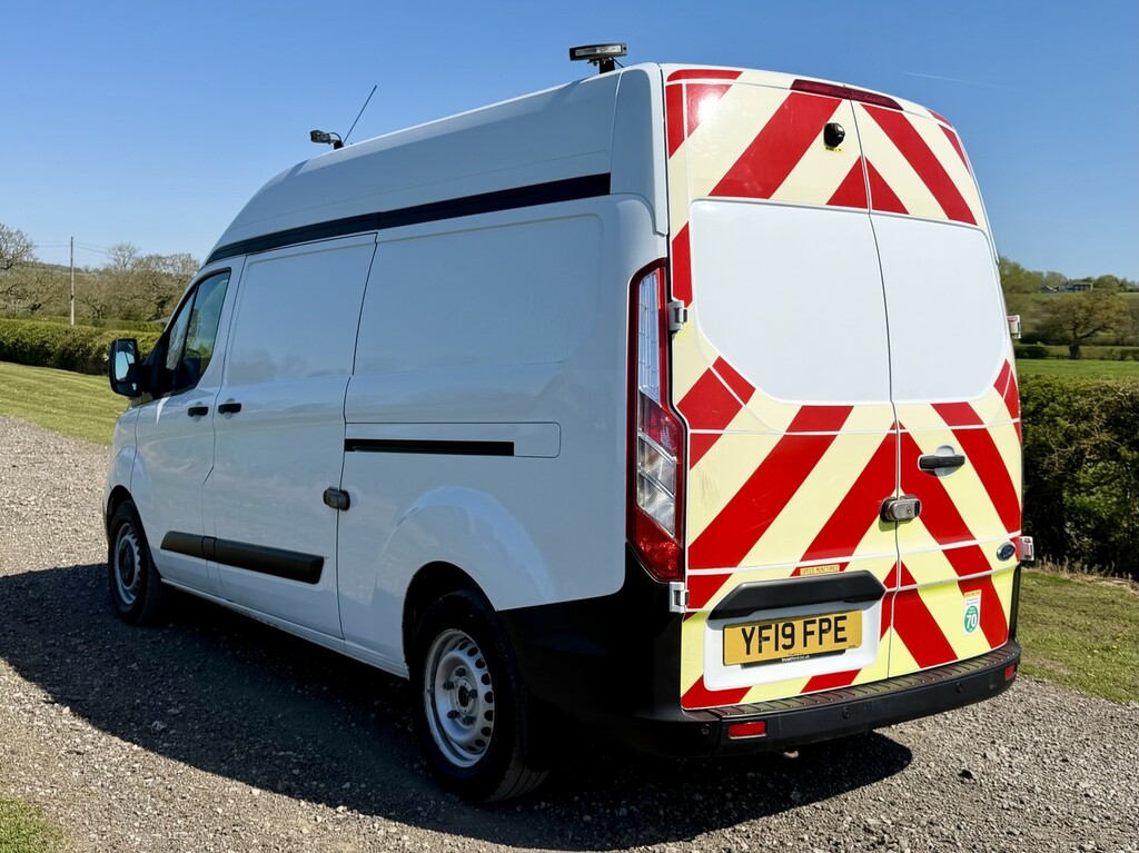 Ford Transit Custom 2.0 320 L2 H2 High Top Workshop Van 2019 YF19FPE White #3