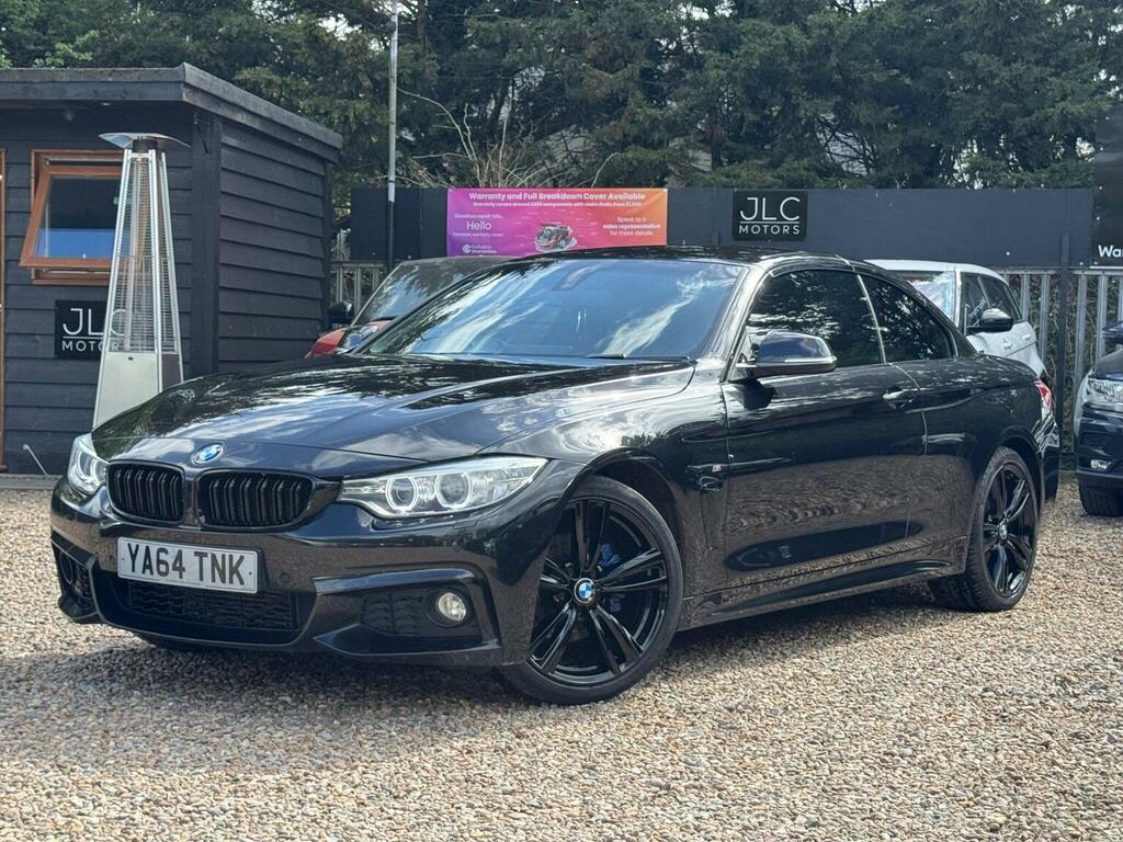 BMW 4 Series Convertible 2.0 420D M Sport Euro 6 Ss YA64TNK Black #5