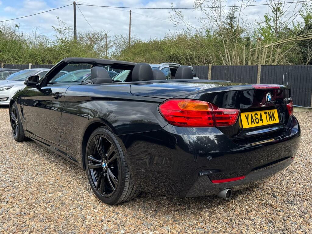 BMW 4 Series Convertible 2.0 420D M Sport Euro 6 Ss YA64TNK Black #2