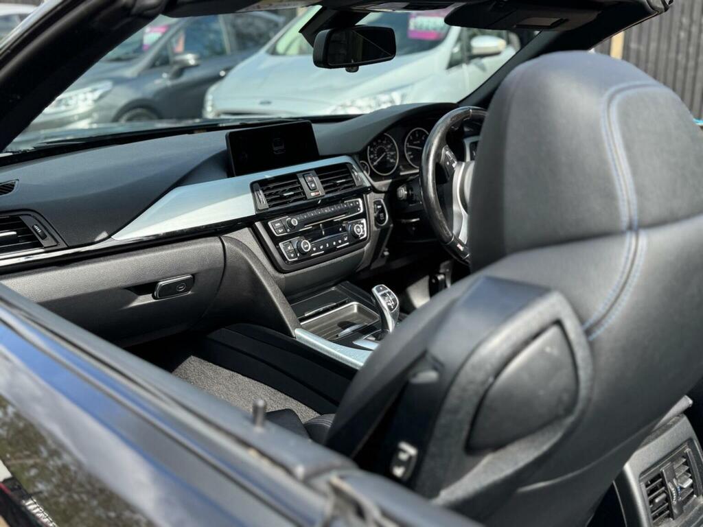 BMW 4 Series Convertible 2.0 420D M Sport Euro 6 Ss YA64TNK Black #3