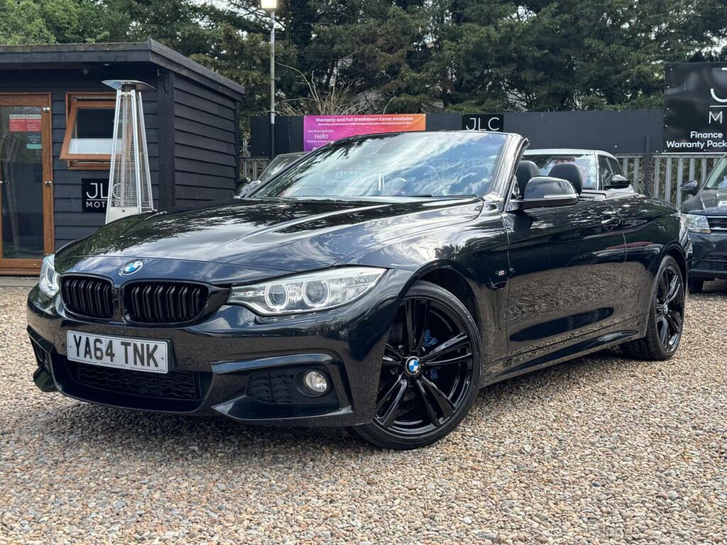 BMW 4 Series Convertible 2.0 420D M Sport Euro 6 Ss YA64TNK Black #6