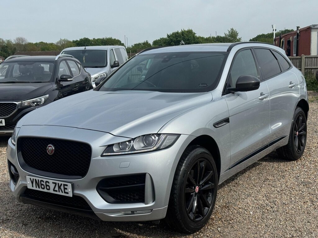 Jaguar F-Pace 2.0 D180 R-sport Awd Euro 6 Ss YN66ZKE Silver #3