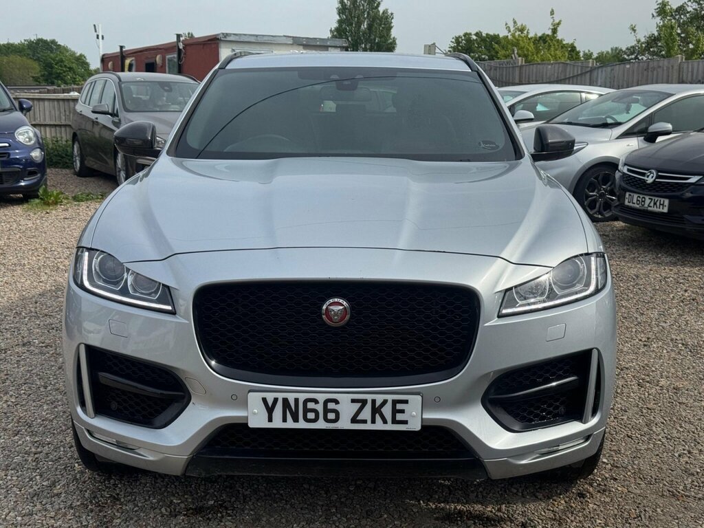 Jaguar F-Pace 2.0 D180 R-sport Awd Euro 6 Ss YN66ZKE Silver #2