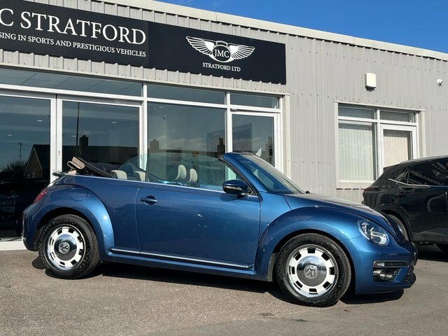 Volkswagen Beetle 2016 1.2 Tsi Bluemotion Tech Design Cabriolet Blue #3