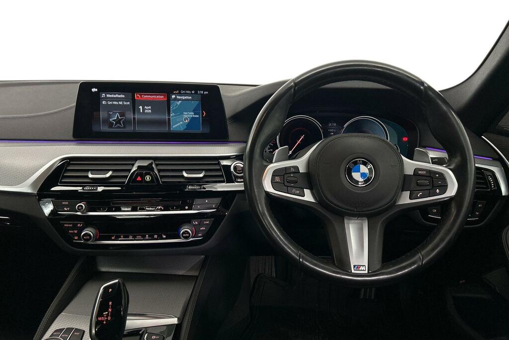 BMW 5 Series 520D Xdrive M Sport Saloon SW18UUR Blue #5
