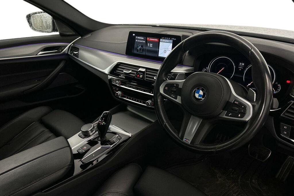 BMW 5 Series 520D Xdrive M Sport Saloon SW18UUR Blue #6