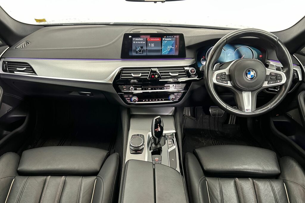 BMW 5 Series 520D Xdrive M Sport Saloon SW18UUR Blue #4
